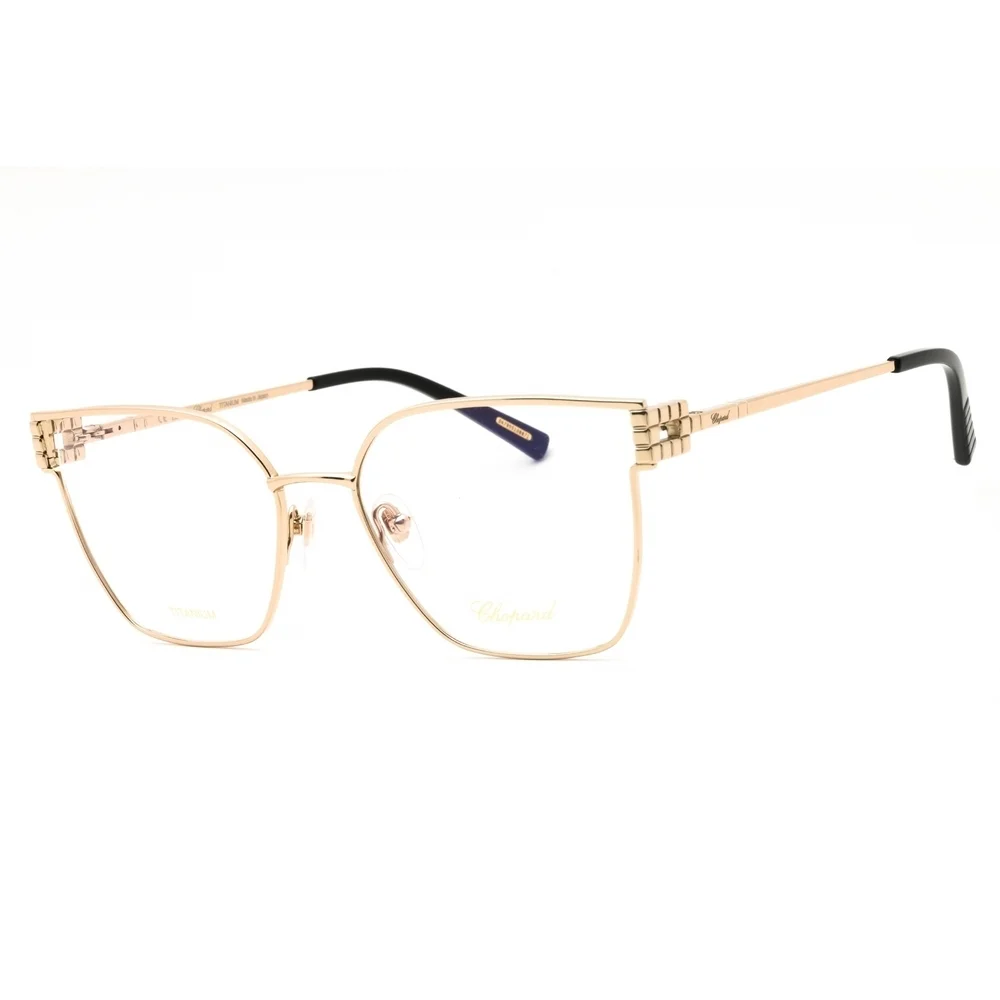 NWT Chopard VCHL58M Rose Gold Rectangle 54mm Eyeglasses